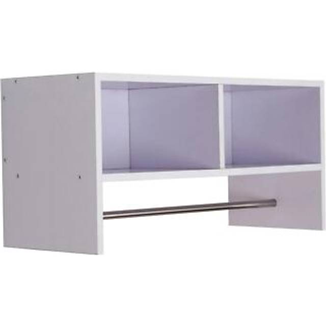 Homcom Wall Mounted Storage Hat Rack Hanging Coat Organizer Hanger Home White