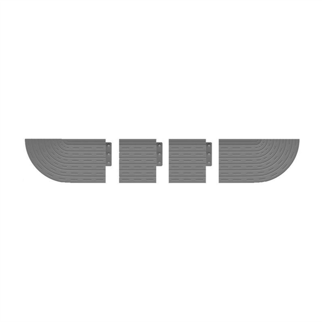 Anti-Slip Threshold Door Step Ramp Kit for Inteligent Robot Vacuum Cleaner Wheelchairs Accessories Gray