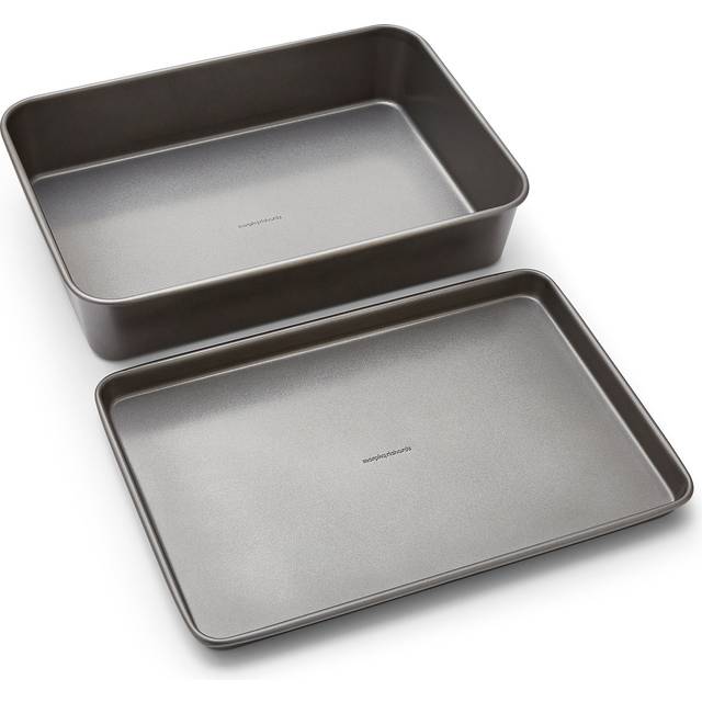 Morphy Richards Oven Tray And Roasting Tin Set In Grey - One Size