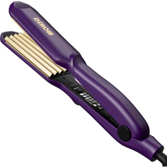 Crimping Iron Hair Crimper for Hair DSHOW Hair Waver Volumizing Crimper with Titanium Ceramic Plates Styling Tools for Women Girls (Purple)
