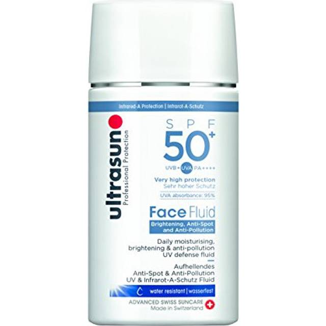 ultrasun AntiPollution Face Fluid SPF50+, white, 40 millilitre