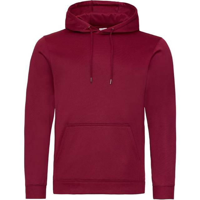 (M, Burgundy) Awdis Unisex Adult Polyester Sports Hoodie