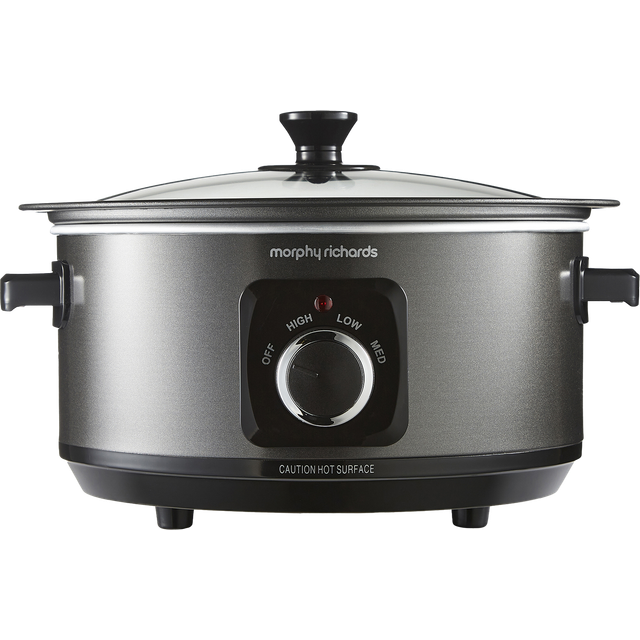 Morphy Richards 3.5L Sear & Stew Slow Cooker Black, Black
