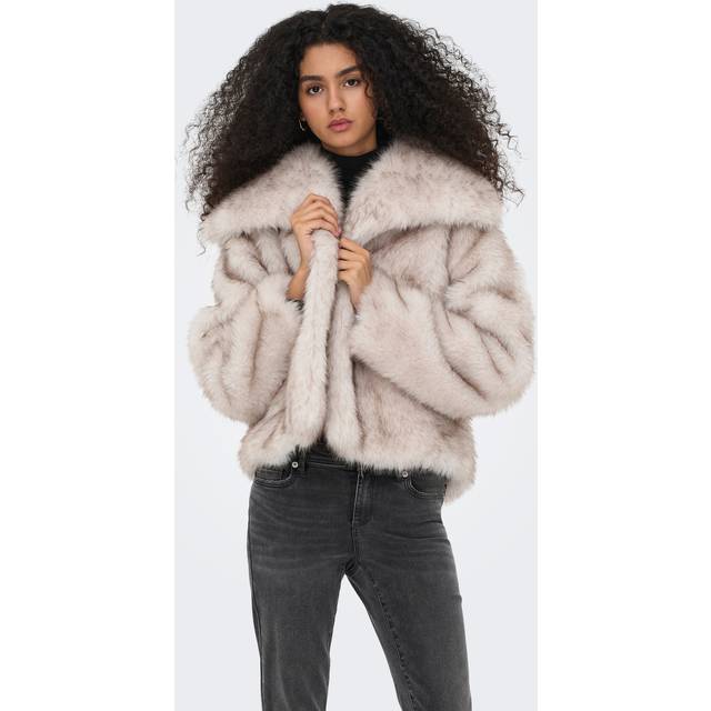 Only Onldawn Imiteret Pelsjakke - Beige