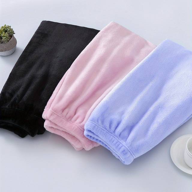 TEMU 3pcs Women's Cozy Flannel Sleep Pants - , Soft Plaid Pajama Bottoms In Black, Pink, Light Blue - Winter, Home Relaxation & Sleepwear, Comfortable Clothing | Plaid Pattern Pants | Flannel Fabric
