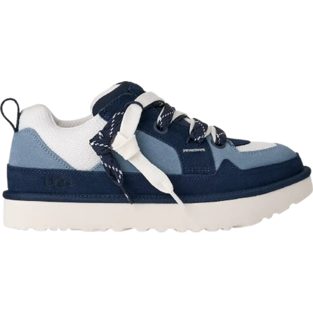 UGG® Lo Lowmel Sneaker for Men in Deep Ocean/Whale, Size 13, Suede/Recycled Materials/Textile