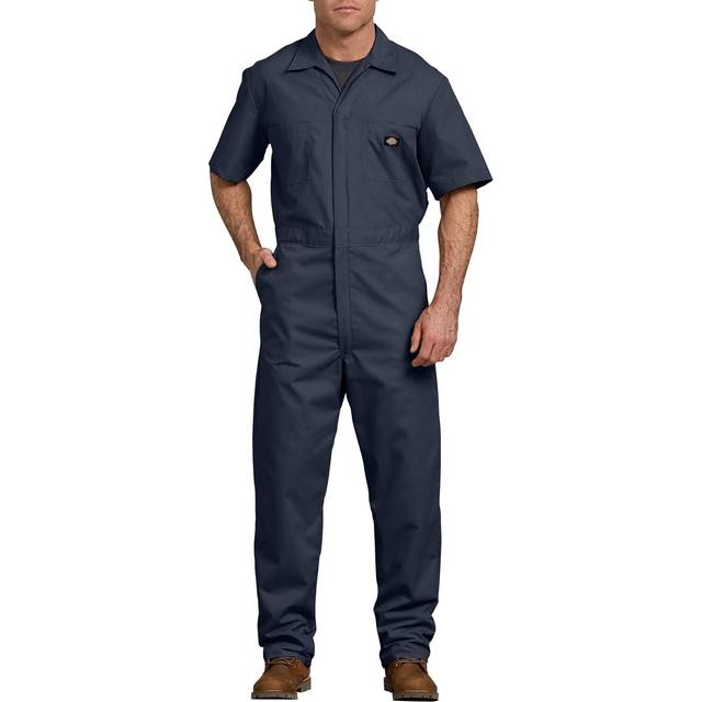 Dickies Men's Short Sleeve Coverall  Dark Navy  Small Regular