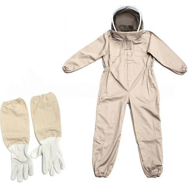 Beekeeping Equipment Size L Protective Ventilated Anti-Bee Suit Beekeeper Costume Bee Keeping with Glove