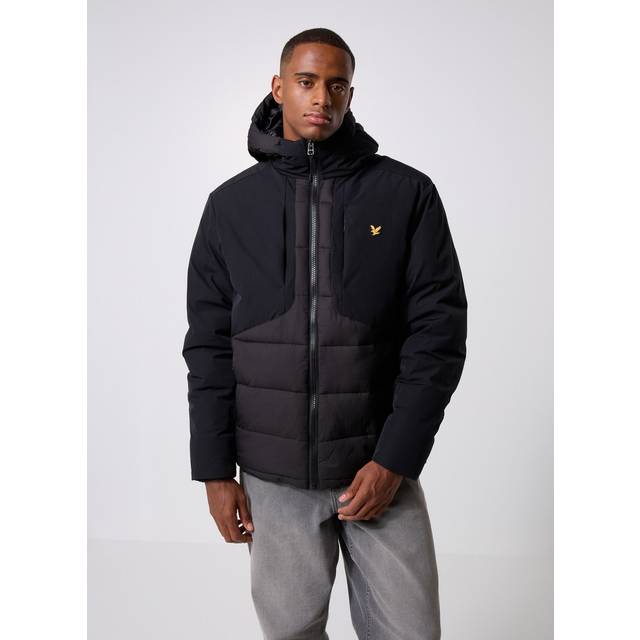 Lyle And Scott Wadded Hybrid Jacket Black