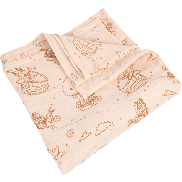Filibabba Dreamy Adventurers Muslin Svøb 120x120 Cm