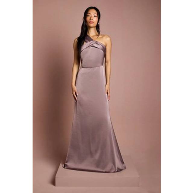 Coast Dark Mauve Fit & Flare Dress Womens Bridesmaids Dresses