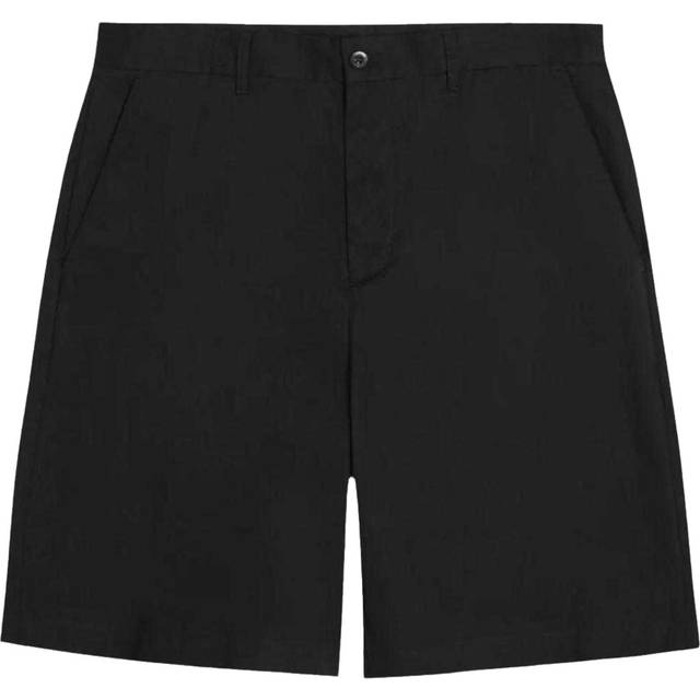 (28R, Black) Fred Perry Mens Logo Shorts