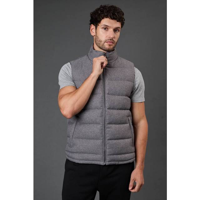 Burton Light Grey Gilet Mens Casual Jackets & Coats