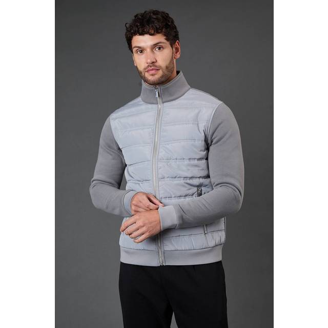 Burton Grey Hybrid Padded Jacket - grey - XXL