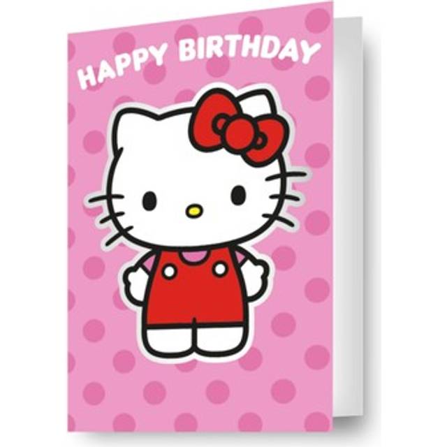 Hello Kitty Sticker Birthday Card