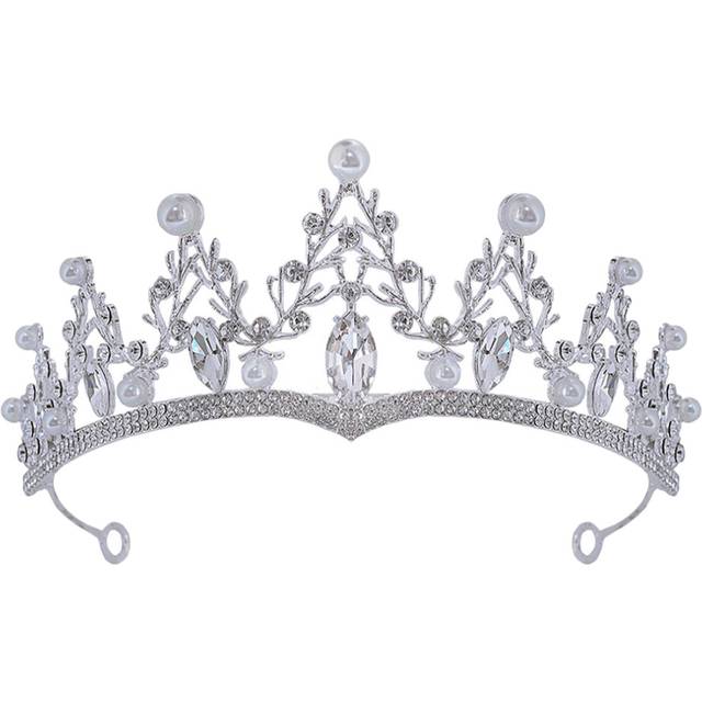 Tiaras For Girls Large Rhinestone Crown Miss Bride