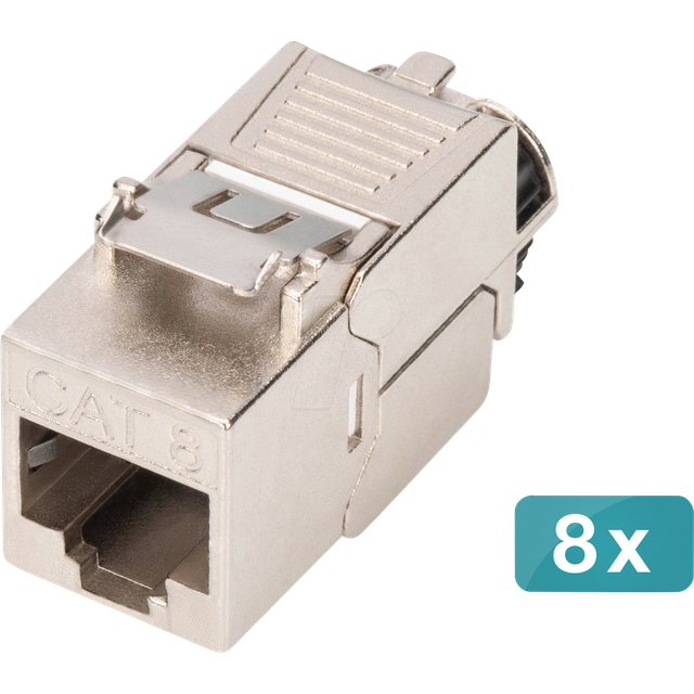 Digitus CAT 8.1 Keystone module. shielded. tool-free mounting connecti