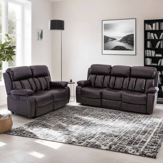 Electric Reclining Living Room Sets - Brown (1)