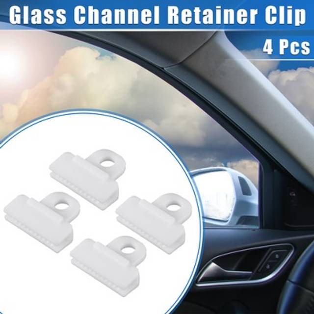 4 Pcs Universal Car Window Door Glass Channel Retainer Clip 1.54x1.30x0.47