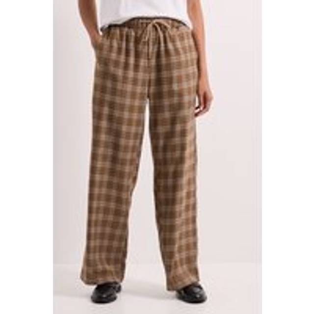 Dorothy Perkins Brown Wide Leg Trousers Womens Casual Trousers