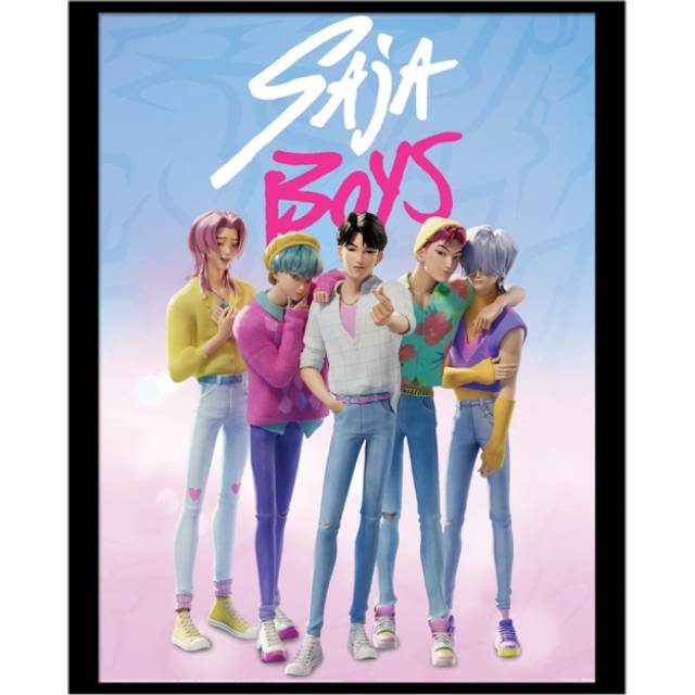 Pyramid KPop Demon Hunters Collector Print Framed Poster Billede