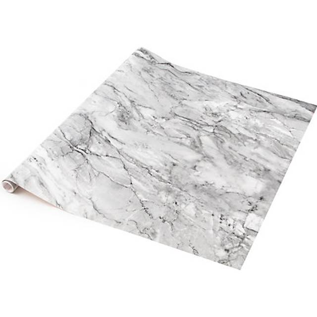 D-C-Fix Marble Romeo Grey Self Adhesive Vinyl Wrap Film For Kitchen Worktops And Furniture 10M(L) 67.5Cm(W) - One Size