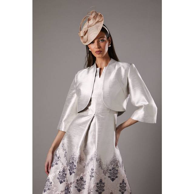 Coast Metallic Twill Crop Jacket In Mocha - mocha - 10