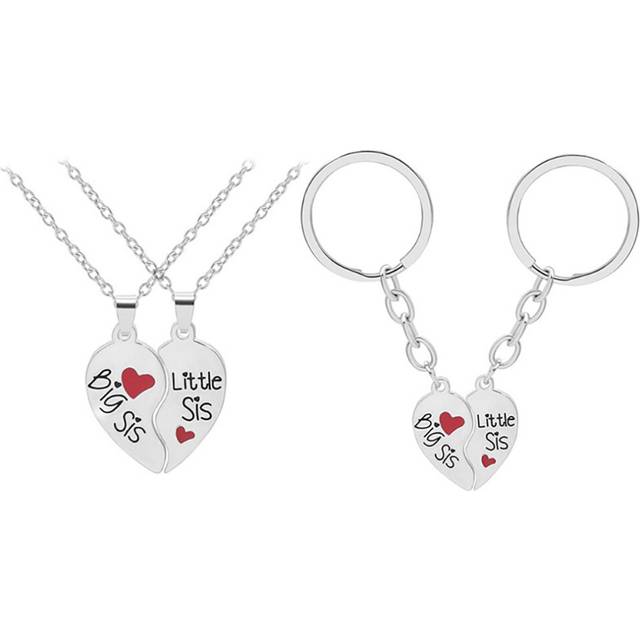 2 Sets Couple Favors Key Chain Eye-Catching Chains Lovers