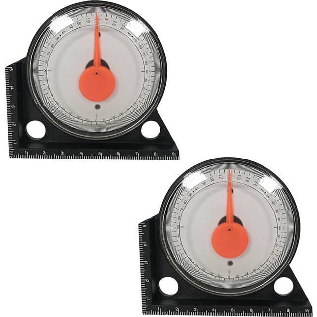 2 Pcs Level Ruler Angle Meter Digital Arch Culverts Inclinometer