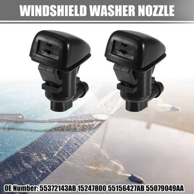 2pcs Windshield Washer Nozzle Wiper Spray Jet For Jeep Grand Cherokee 2005-2016