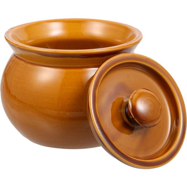 Small Stew Pot With Lid Italian Clay For Cooking Casserole Crock