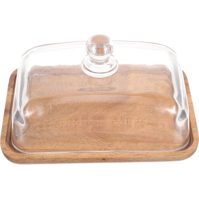 Glass Dome Cake Stand For Home Use Multi Color Display