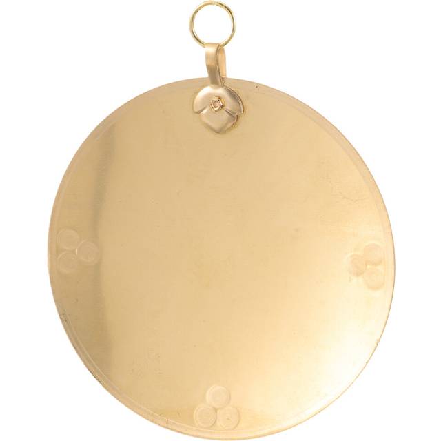 2pcs Vintage Brass Convex Mirror Wall Decor Bagua Round Mirror