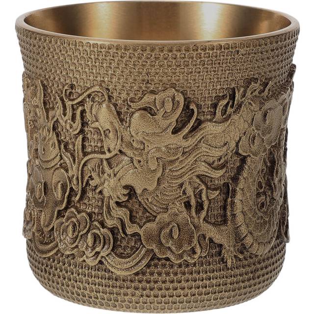 Worgeous  Brass Teacup Retro Decorative Small Cups Wine Glasses Office