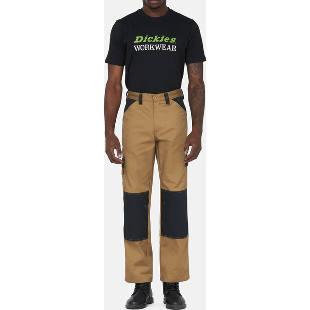 Dickies Everyday Work Trousers Khaki Brown - 40L - One Size