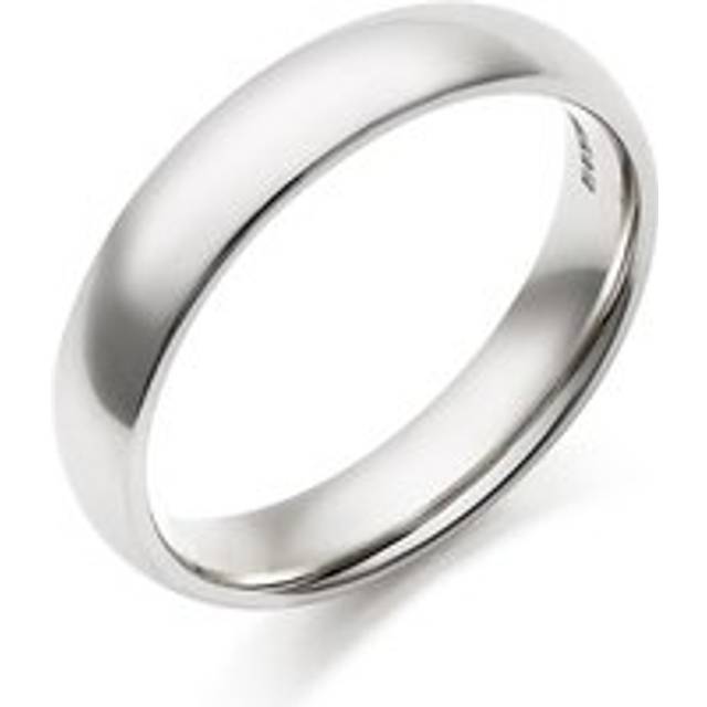 Platinum 4mm Court Wedding Ring