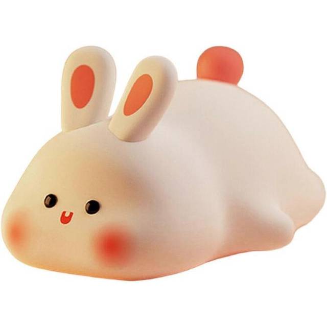 Cute Rabbit Colorful Night Light Natlampe