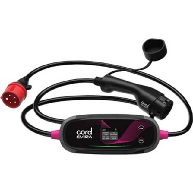 Cord Evira Professional 10M Portable Ev Charger 22Kw Fast Charging Cable Uk Plug - One Size