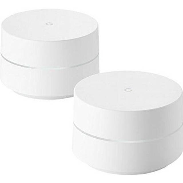 Google Mesh Wi-Fi Router Whole Home System, White, Pack of 2