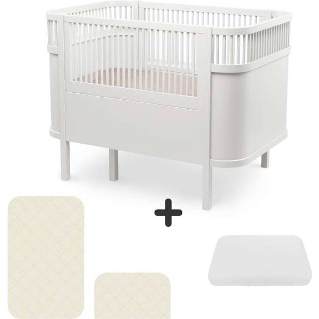 Sebra Sängen - Klassisk - Baby & Jr. - Klassisk Vit - Paket 2