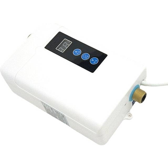 (White, EU Plug) Electric Water Heater Instant Hot Tankless Under Sink Tap Bathroom/Kitchen
