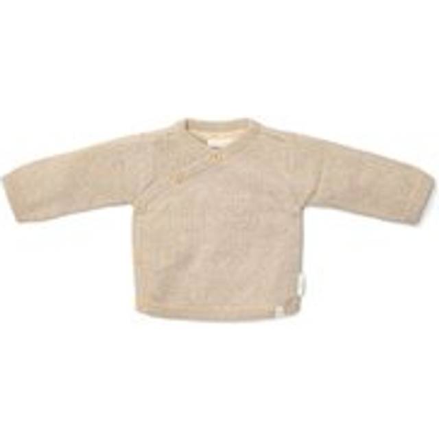 Little Dutch Knitted Cardigan Wrap - Soft Beige Melee - Soft Beige Melee / NB