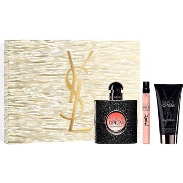 Yves-Saint-Laurent Parfymer-for-kvinnor Black-OpiumPresentförpackning Eau de Parfum Spray 50 ml + Eau de Parfum Spray 10 ml + Body Lotion 50 ml 1 Stk. (1.184,00 kr / 1 Stycke)