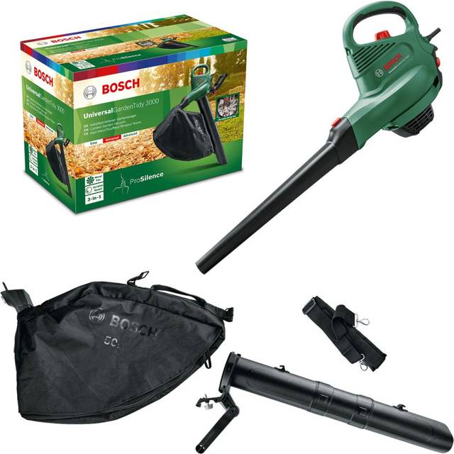 Bosch Electric Leaf Blower and Vacuum UniversalGardenTidy 3000 3000 W collection bag 50 lvariable speedfor blowing vacuuming shredding leaves Weight