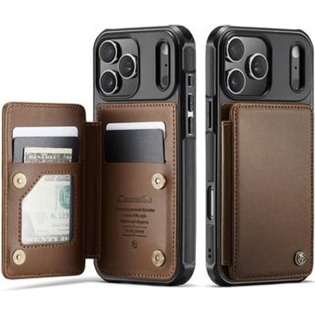 iPhone 17 Pro Max Caseme C22 fodral RFID kortplånbok - brun