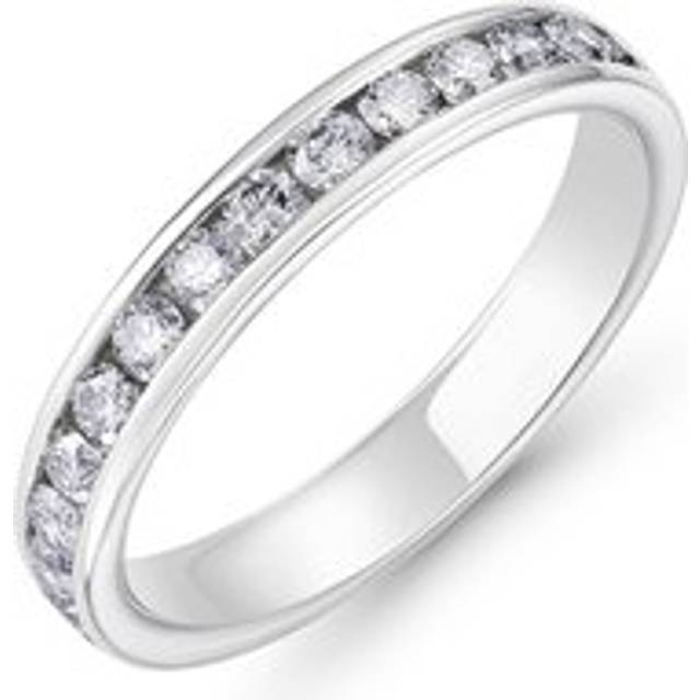 Platinum Diamond Half Eternity Ring