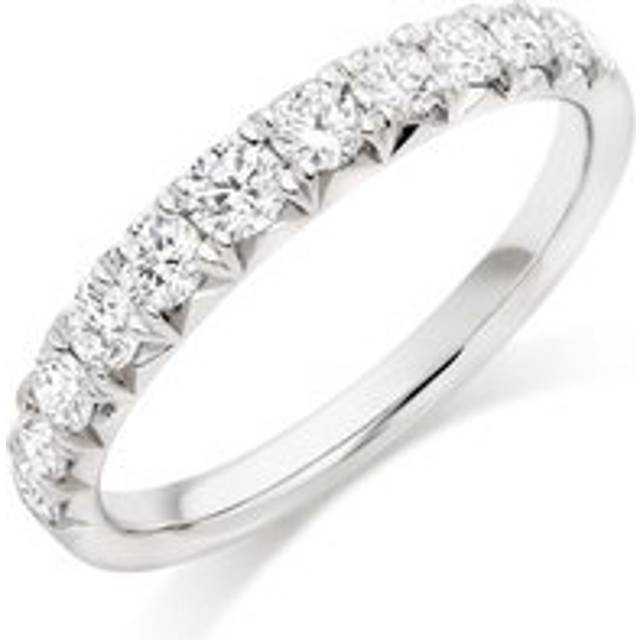 Platinum Diamond Half Eternity Ring