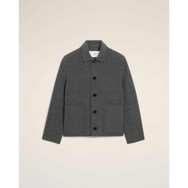 Ami Paris Boutonne Uldjakke Wool Bubble Jacket - Grå