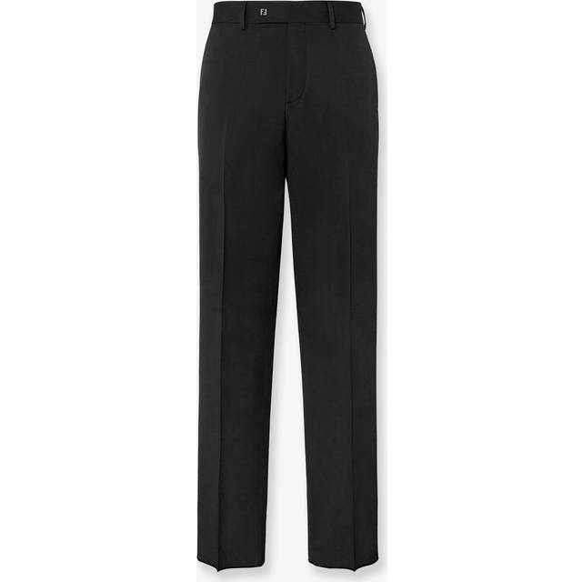 Fendi-Cigarette Trousers Nero-Uomo - 52