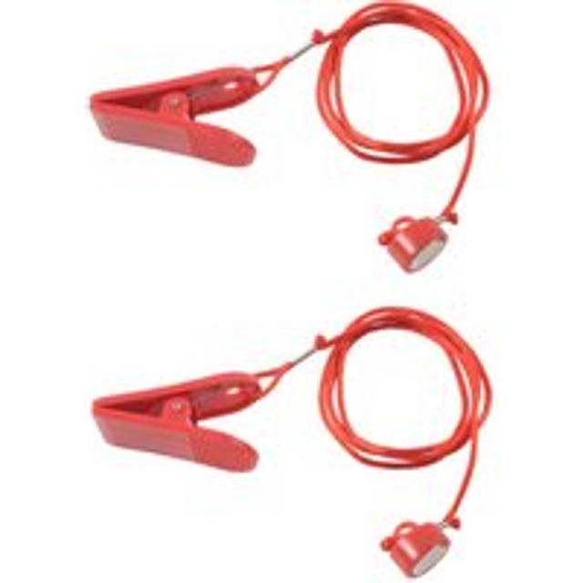2X Running Machine Safety Treadmill Magnetic Key Switch Lock Fitness Red